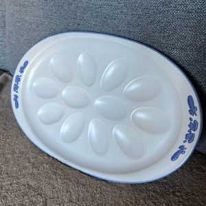 Pfaltzgraff Yorktowne Deviled Egg Serving Platter - oval